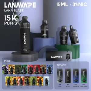 LANA 拋棄式 15000口 15ml 雙顯螢幕 Type-C